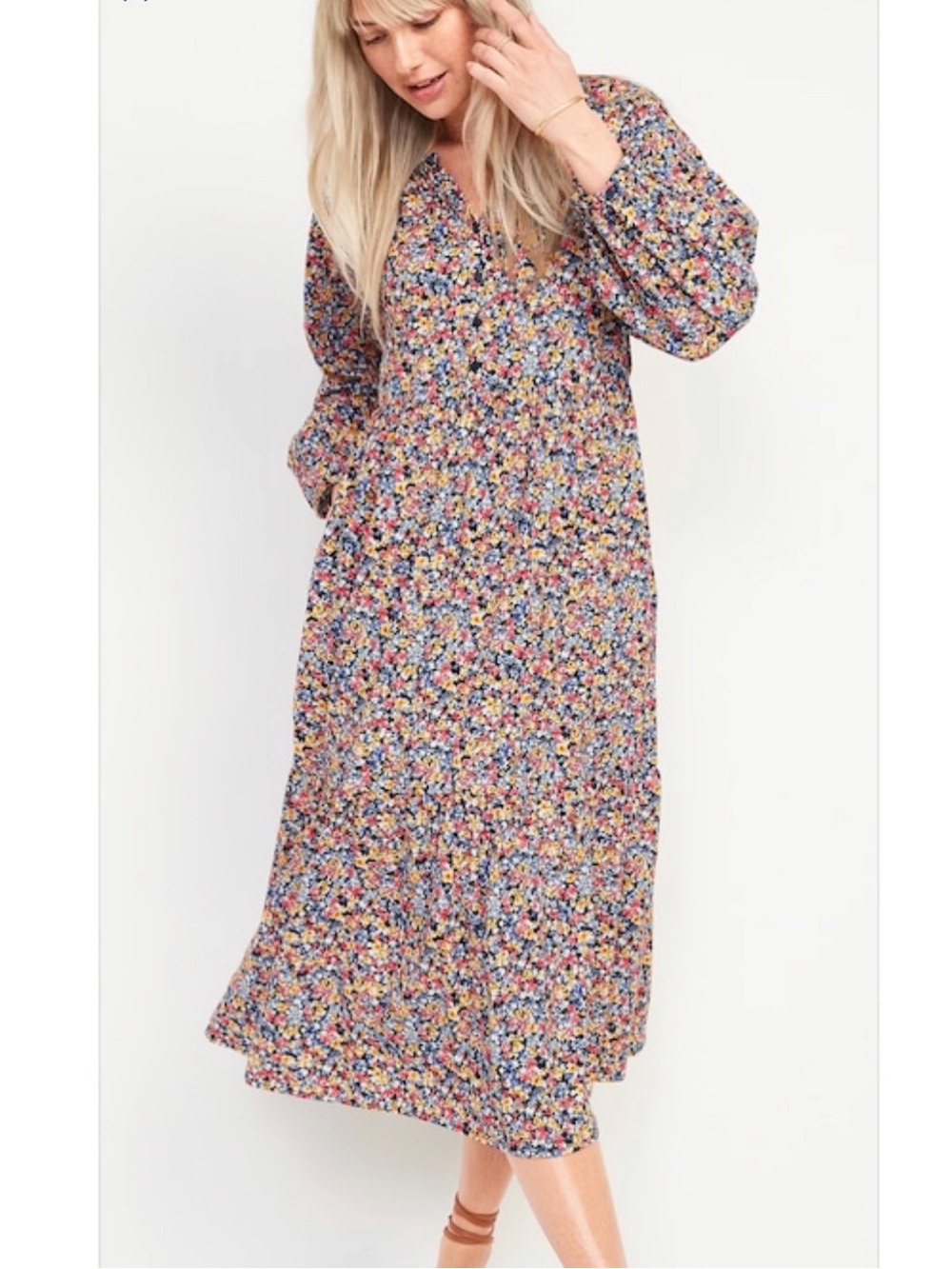 Women’s Floral Button-Front All-Day Midi
Swing Dress